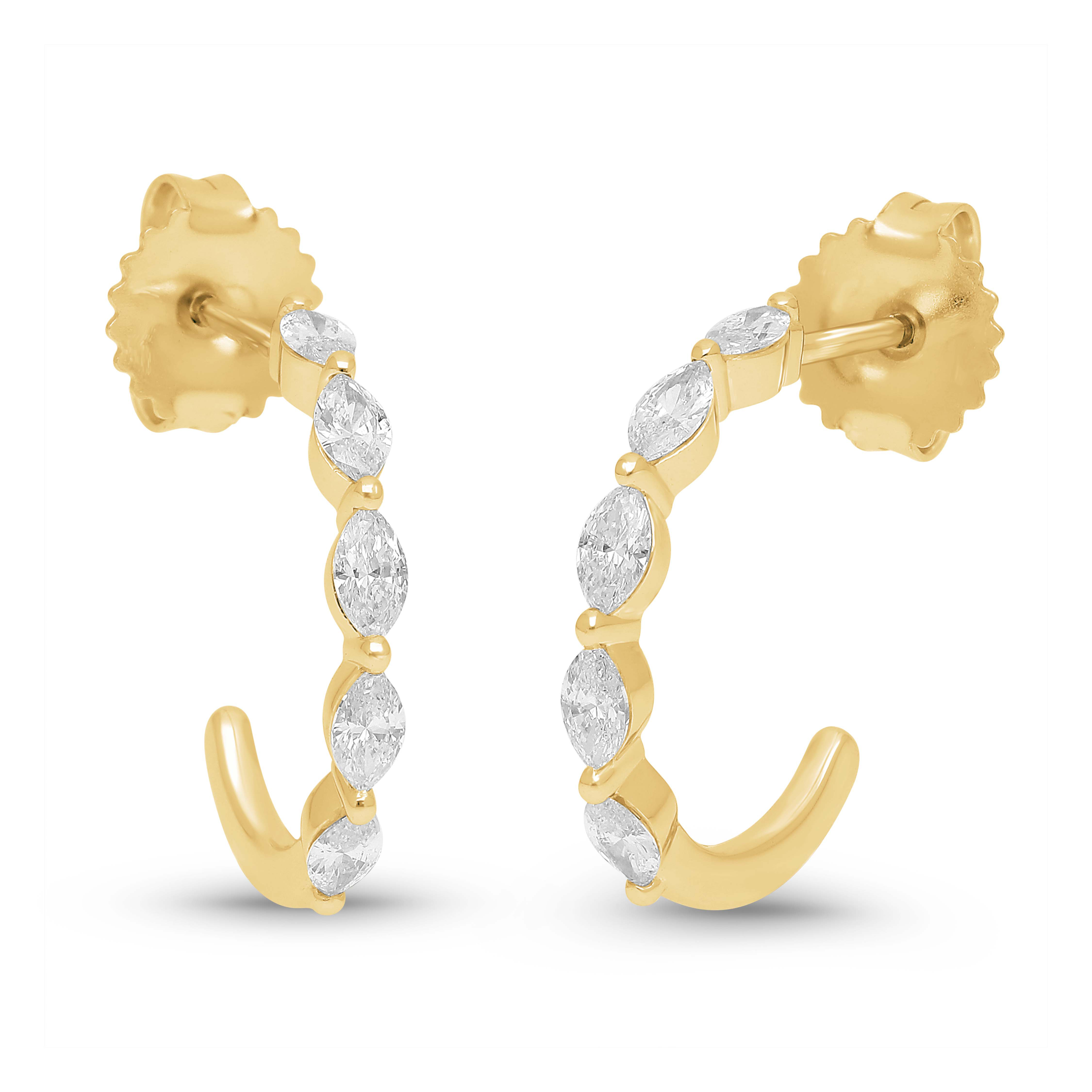 Delicate Dagger Hoops